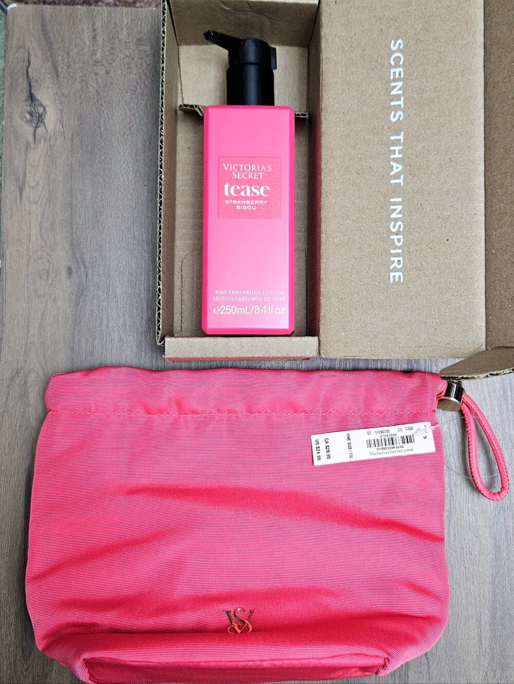 TEASE Strawberry Bisou Marshmallow Scent Bag Bundle NEW Victoria's Secret